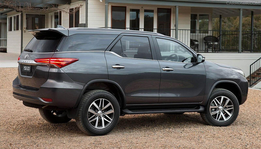 Lateral da Toyota SW4 2016